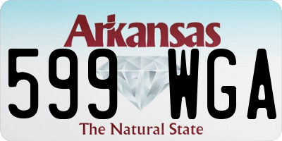 AR license plate 599WGA