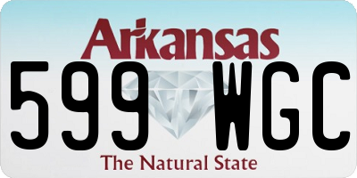 AR license plate 599WGC