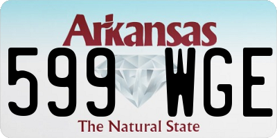 AR license plate 599WGE