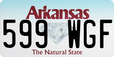 AR license plate 599WGF