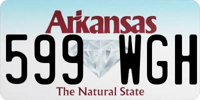 AR license plate 599WGH