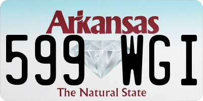 AR license plate 599WGI