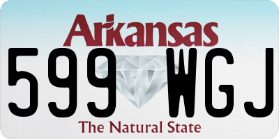 AR license plate 599WGJ