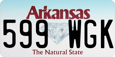AR license plate 599WGK