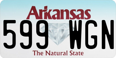 AR license plate 599WGN