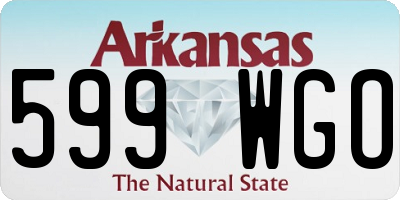 AR license plate 599WGO