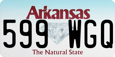 AR license plate 599WGQ