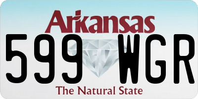 AR license plate 599WGR