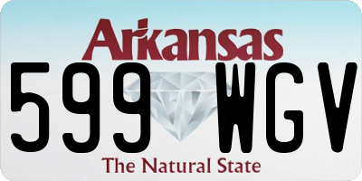 AR license plate 599WGV