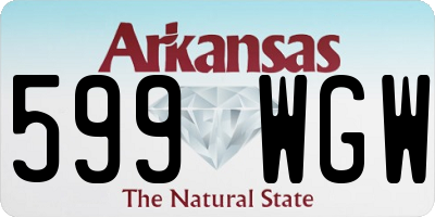 AR license plate 599WGW