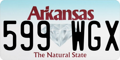 AR license plate 599WGX