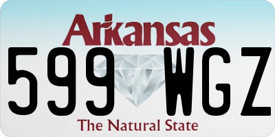 AR license plate 599WGZ