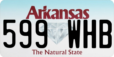 AR license plate 599WHB