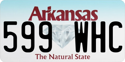 AR license plate 599WHC
