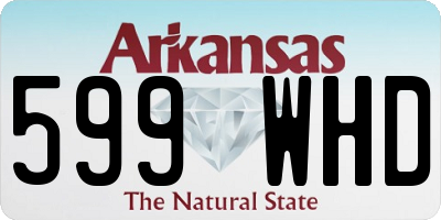AR license plate 599WHD