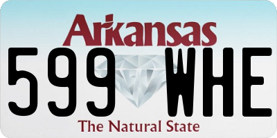 AR license plate 599WHE