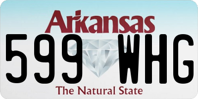 AR license plate 599WHG