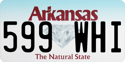 AR license plate 599WHI