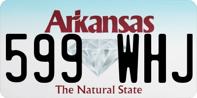 AR license plate 599WHJ
