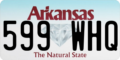 AR license plate 599WHQ