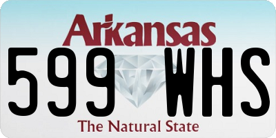 AR license plate 599WHS