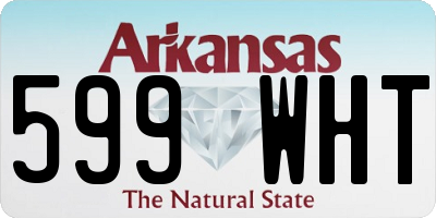 AR license plate 599WHT