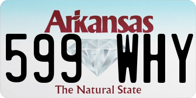 AR license plate 599WHY