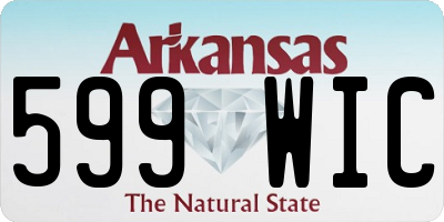 AR license plate 599WIC