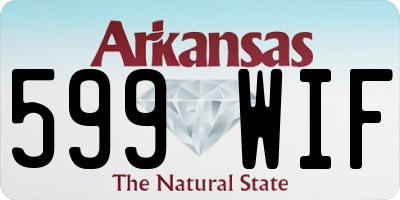 AR license plate 599WIF