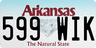 AR license plate 599WIK