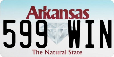 AR license plate 599WIN