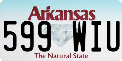 AR license plate 599WIU