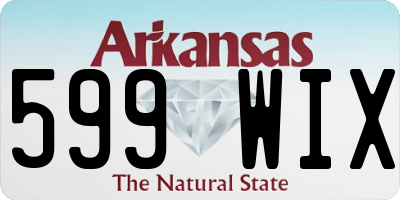 AR license plate 599WIX