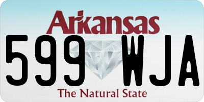 AR license plate 599WJA