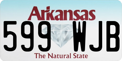 AR license plate 599WJB