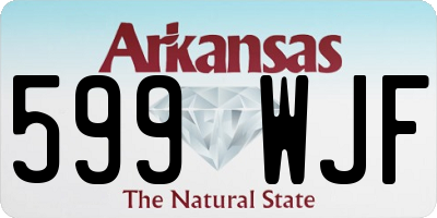 AR license plate 599WJF