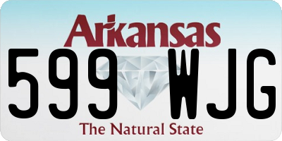 AR license plate 599WJG