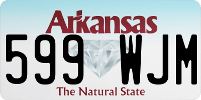 AR license plate 599WJM