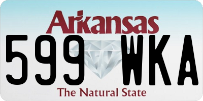 AR license plate 599WKA
