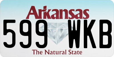 AR license plate 599WKB