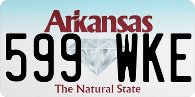 AR license plate 599WKE