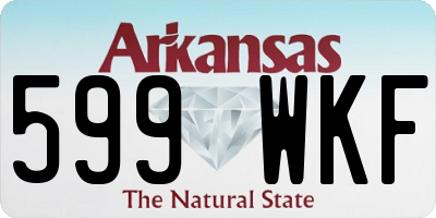 AR license plate 599WKF