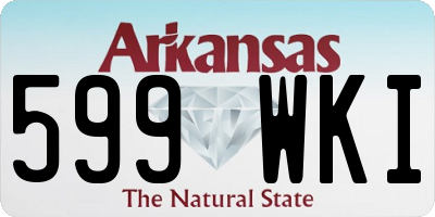 AR license plate 599WKI