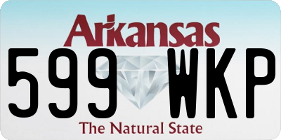 AR license plate 599WKP