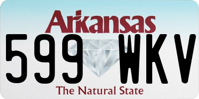 AR license plate 599WKV