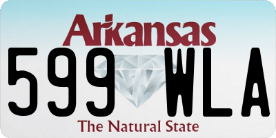AR license plate 599WLA