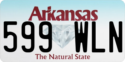AR license plate 599WLN