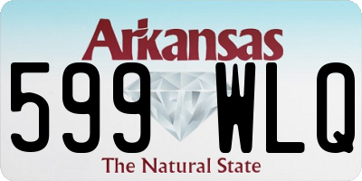AR license plate 599WLQ