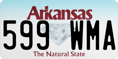 AR license plate 599WMA
