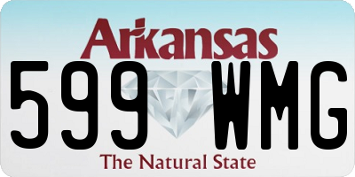 AR license plate 599WMG